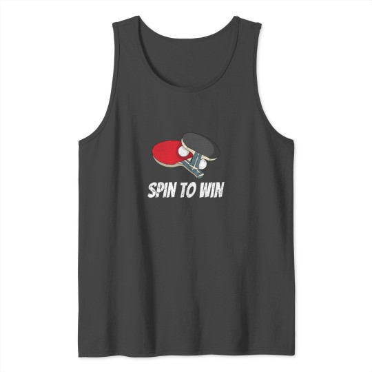 Spin to win table tennis Tank Top