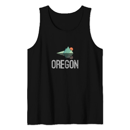 Oregon Mountain Forest Pacific Northwest Cool Gift Tank Top