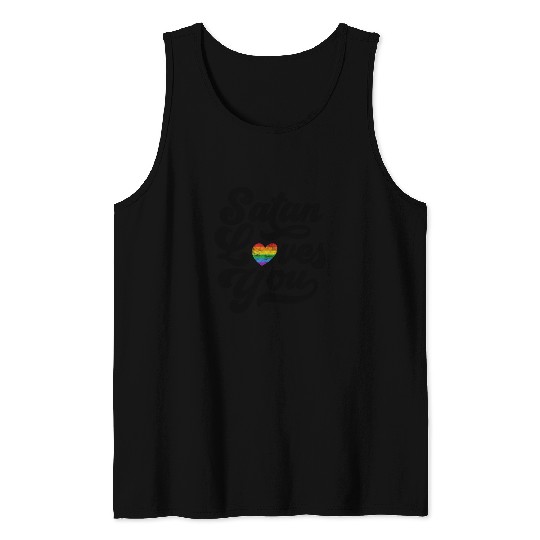 Satan Loves You LGBT Pride Tank Top