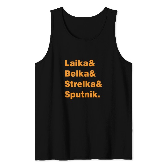 Laika Hund Sputnik Erdorbit USSR Soviet Union Tank Top