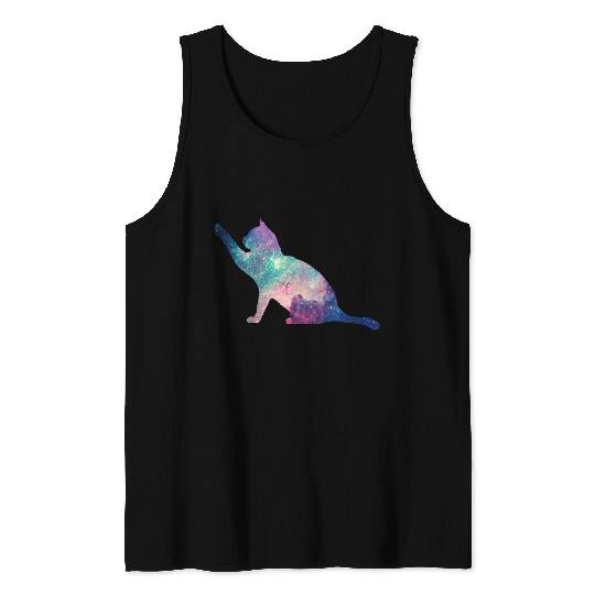 galaxy cat for cats lovers Tank Tops