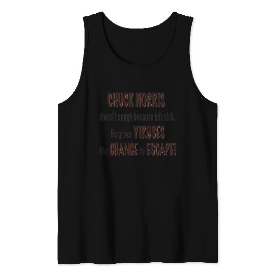Chuck Norris: viruses escape - black Tank Top