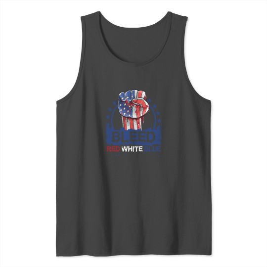 Bleed Red White Blue Tank Top