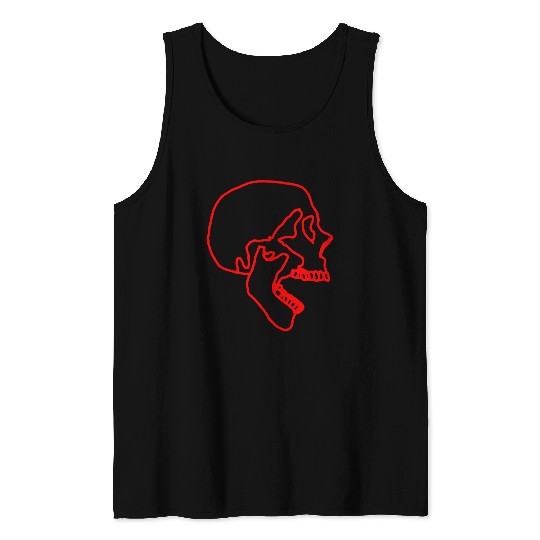 Skull - Red Skull Tank Top