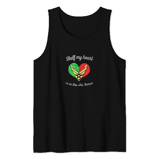 Air force mom halp my heart Tank Top
