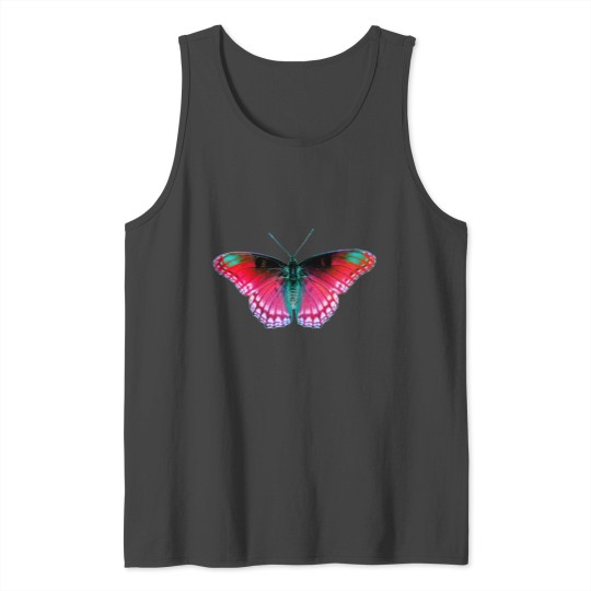 pretty butterfly photo red and green insect Tank Top
