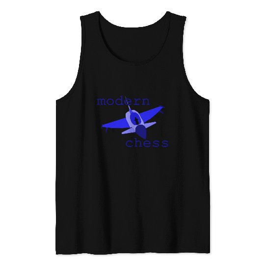 modern chess in royal blue Tank Tops