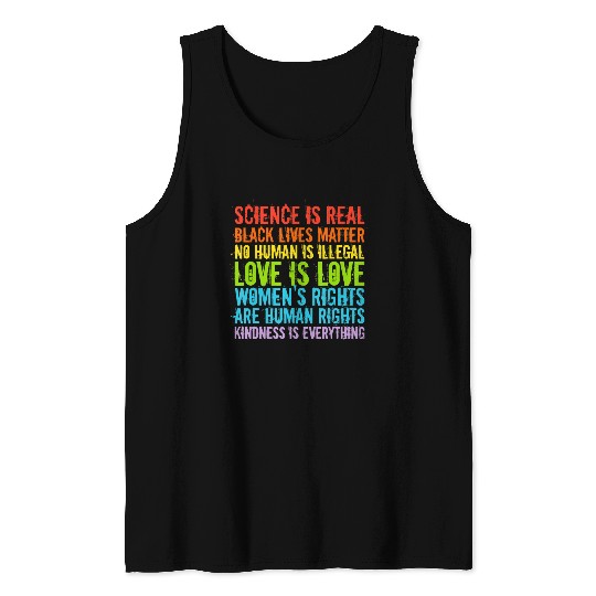 Science is Real Love is Love T Shirt Tank Top