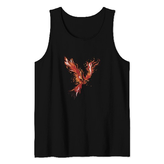 Legend Phoenix with flames Tank Tops