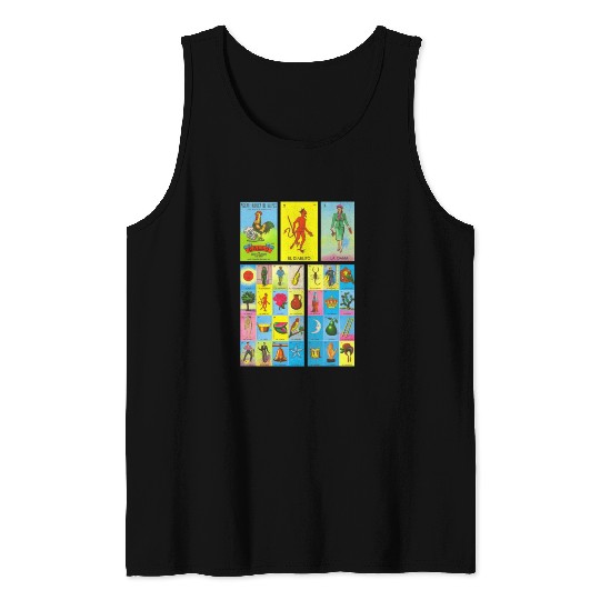 Loteria Mexican Tank Tops