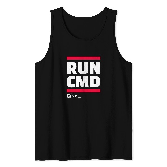 run cmd Tank Tops