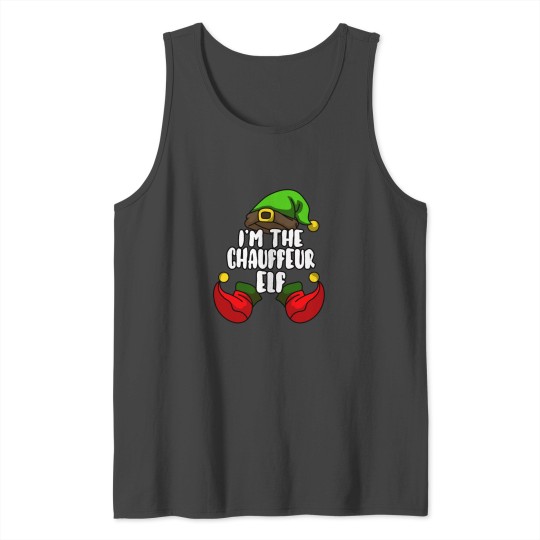 Chauffeur Elf Matching Family Group Christmas Gift Tank Top
