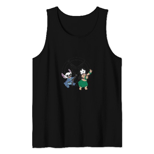 Black Metal Lilo and Stitch Tank Tops
