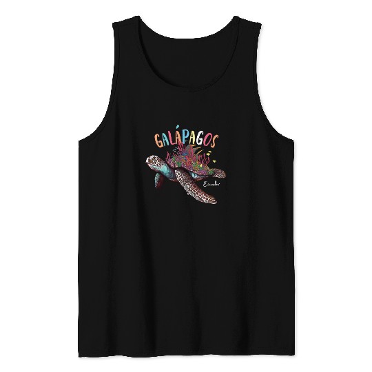 Coral Reef Islas Galapagos Islands Ecuador Tank Tops