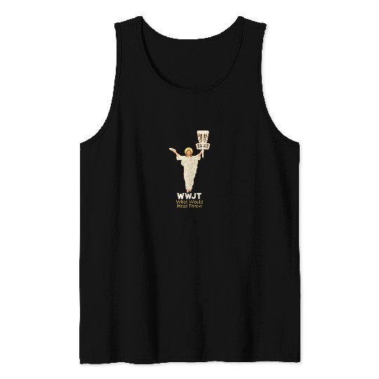 Disc Golf What Would Jesus Throw Ultimate Frisbee Tank Tops