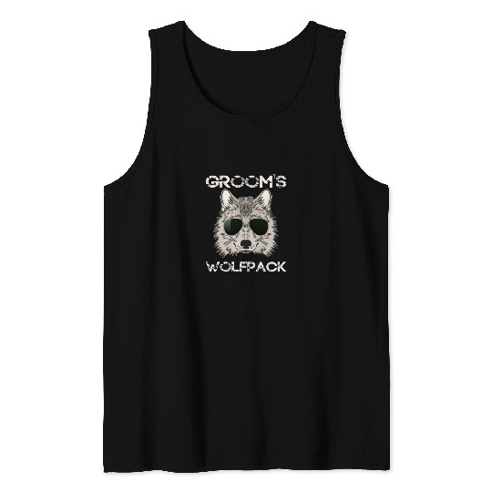 Matching Getting Ready Bride & Groom Wedding-Wolfp Tank Top