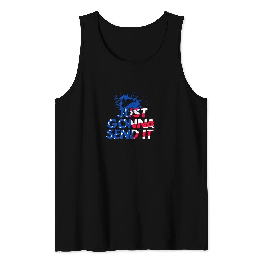 Snowmobile Silhouette Tank Tops Snow Machine Winter