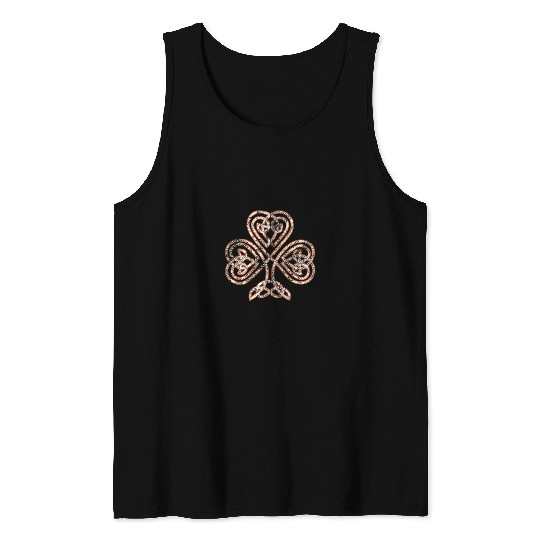 Celtic Knot Trinity Shamrock Irish Heritage Irelan Tank Tops
