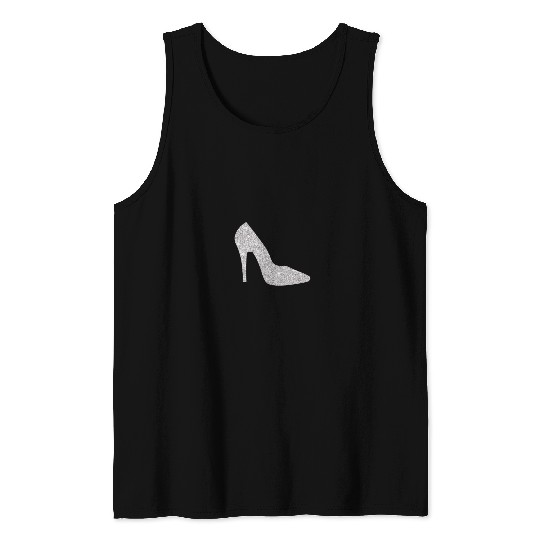 Heel Silver Sparkle Tank Top