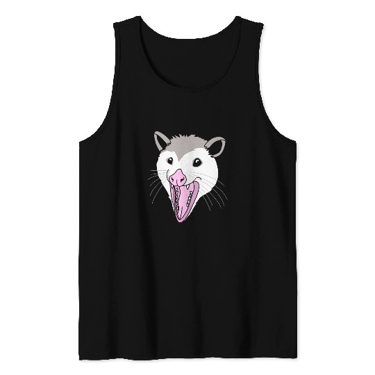 Possum Opossum Face Tank Tops