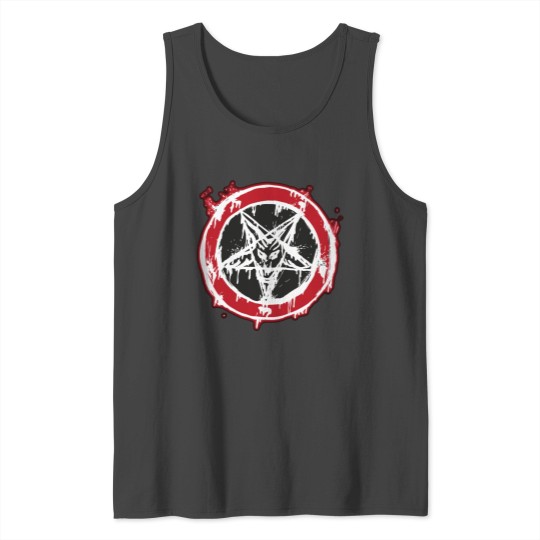 Baphomet Long Sleeve Shirt Inverted Pentagram T-Sh Tank Top