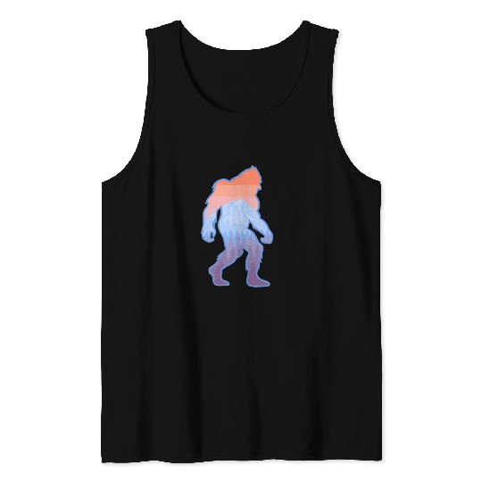 Mt Rainier Bigfoot Sasquatch Tank Tops
