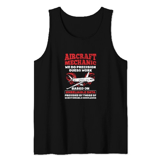 Mechanic Aircraft Aircraft Mechanic Tank Tops