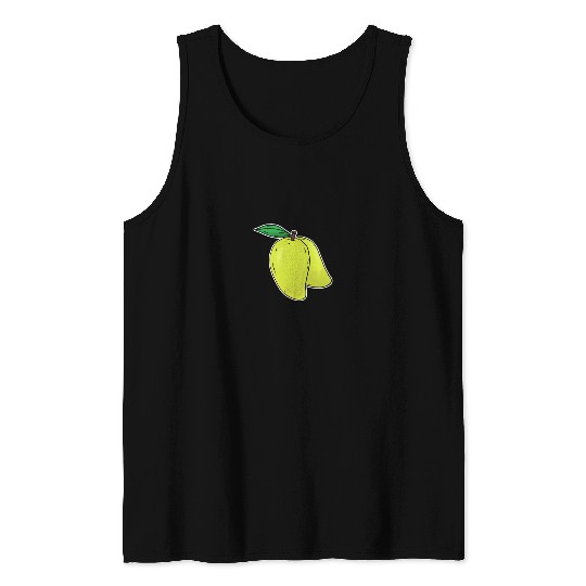 Mango hand drawn fruits summer Tank Tops