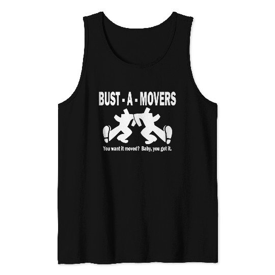 Bust-A-Movers Moving Company Tank Tops Logo