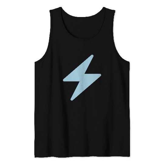 Blue Lightning Bolt Tank Tops