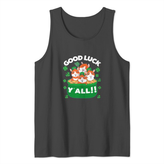Good Luck Y'all Lucky Irish Guinea Pig Gift Tank Top
