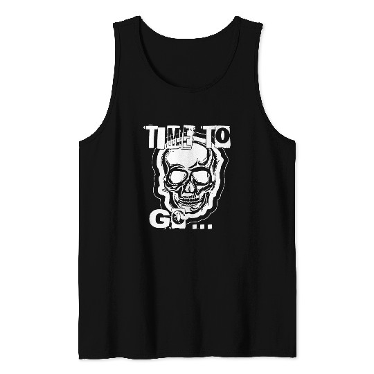 2reborn time to go skullhead skull totenkopf whh Tank Top