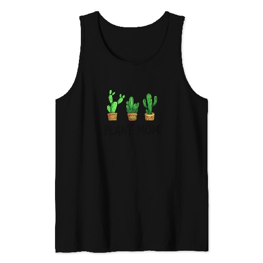 Plant Mom Funny Cactus Succulent Tank Tops