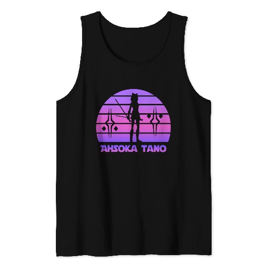 Ahsoka tano - Synthwave Tank Tops