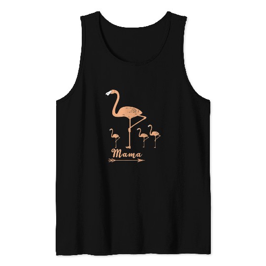 MAMA FLAMINGO BIRD Tank Tops