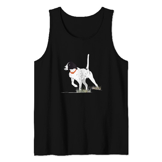 Bird Hunting Hunter English Pointer Dog Tank Tops