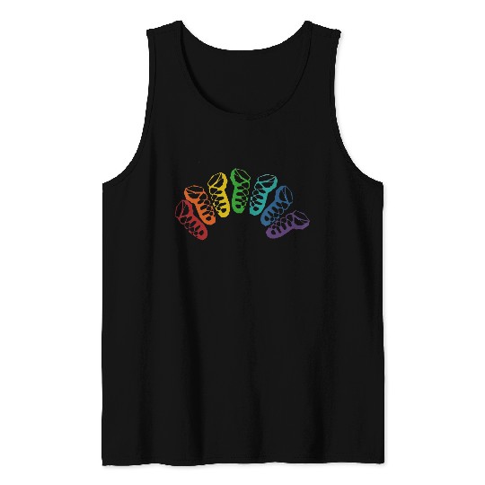 Irish Dance Ghillie Rainbow Tank Tops