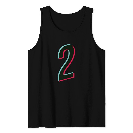 2 - jersey number - Tiktok glitch Tank Tops
