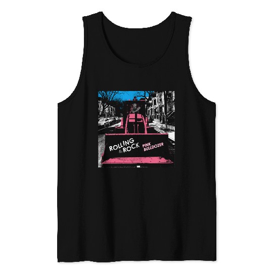 Pink Bulldozer / Rolling Rock Tank Tops