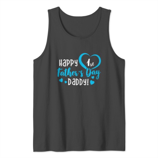 Happy 1st Father's Day Baby Boy Tank Top