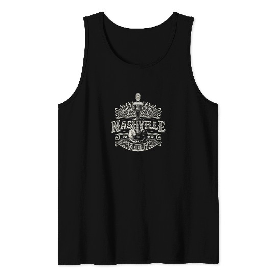 Music City Nashville Guitar Tank Tops