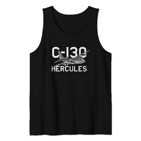 C-130 Hercules Military Airplane Tank Top
