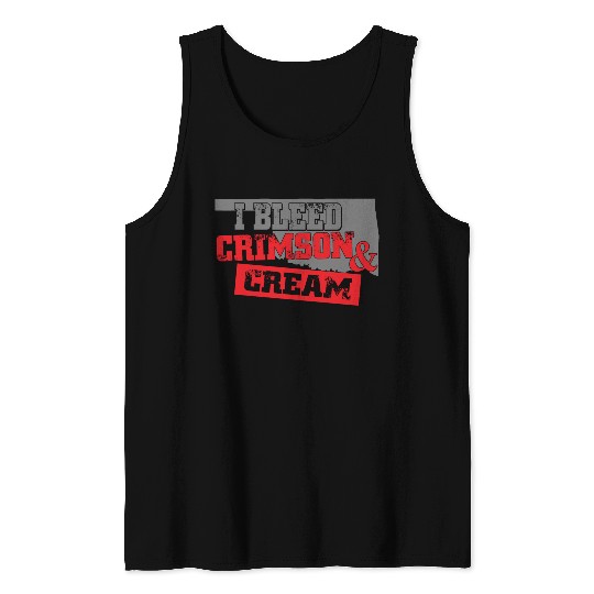 04 I BLEED CRIMSON AND CREAM copy Tank Top
