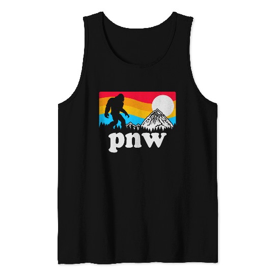 PNW Pacific Northwest Bigfoot Tank Tops