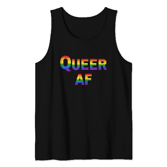 Queer AF Rainbow Spectrum Tank Tops