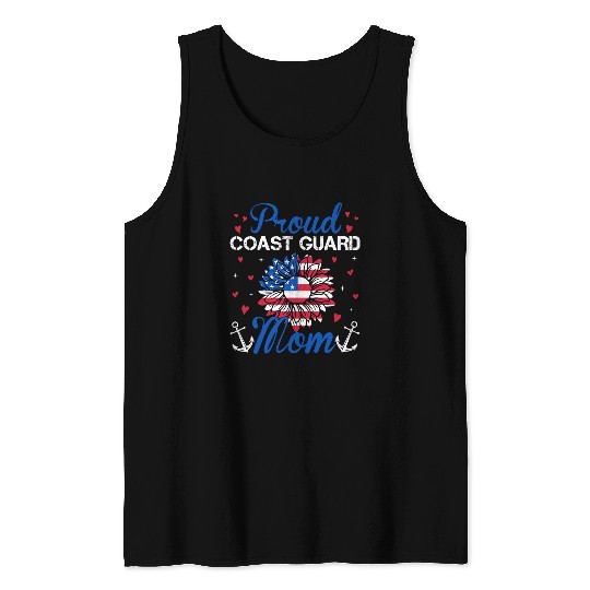 Proud Coast Guard Mom Shirt Tank Top