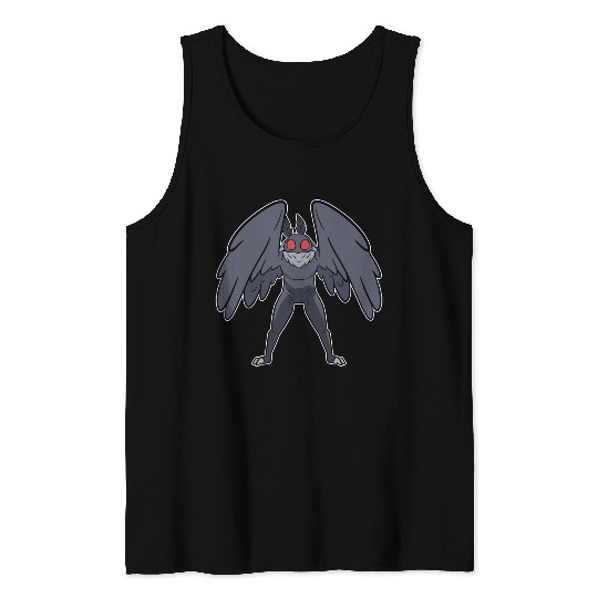 Mothman Mythical Creatures Folklore Cryptid Tank Tops