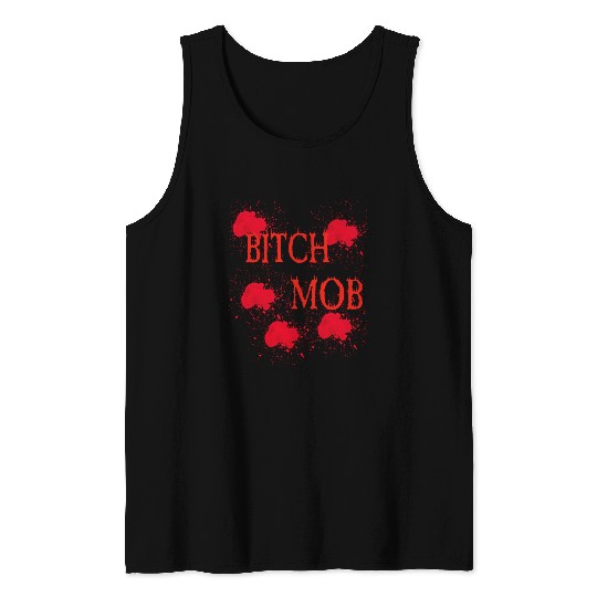 Bitch mob flame t-shirt Tank Top