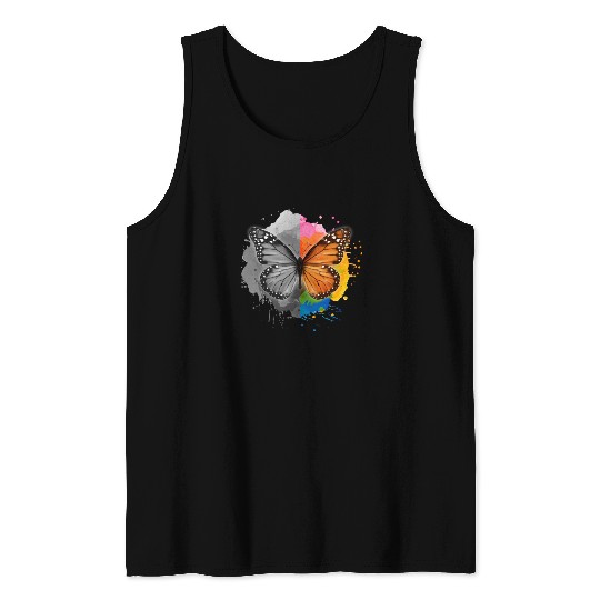 Living With Bipolar Disorder, Monarch Butterfly Tank Top