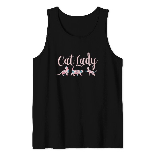 Cat Lady - Cat Mom - Cat owner gift Tank Tops